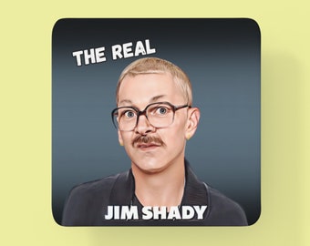Funny Coaster , Joke Present, Dad Gift , Gag Gift, Birthday Gift, Stocking Filler, Funny Gift, Gift For Him, Banter Gift, The Real Jim Shady