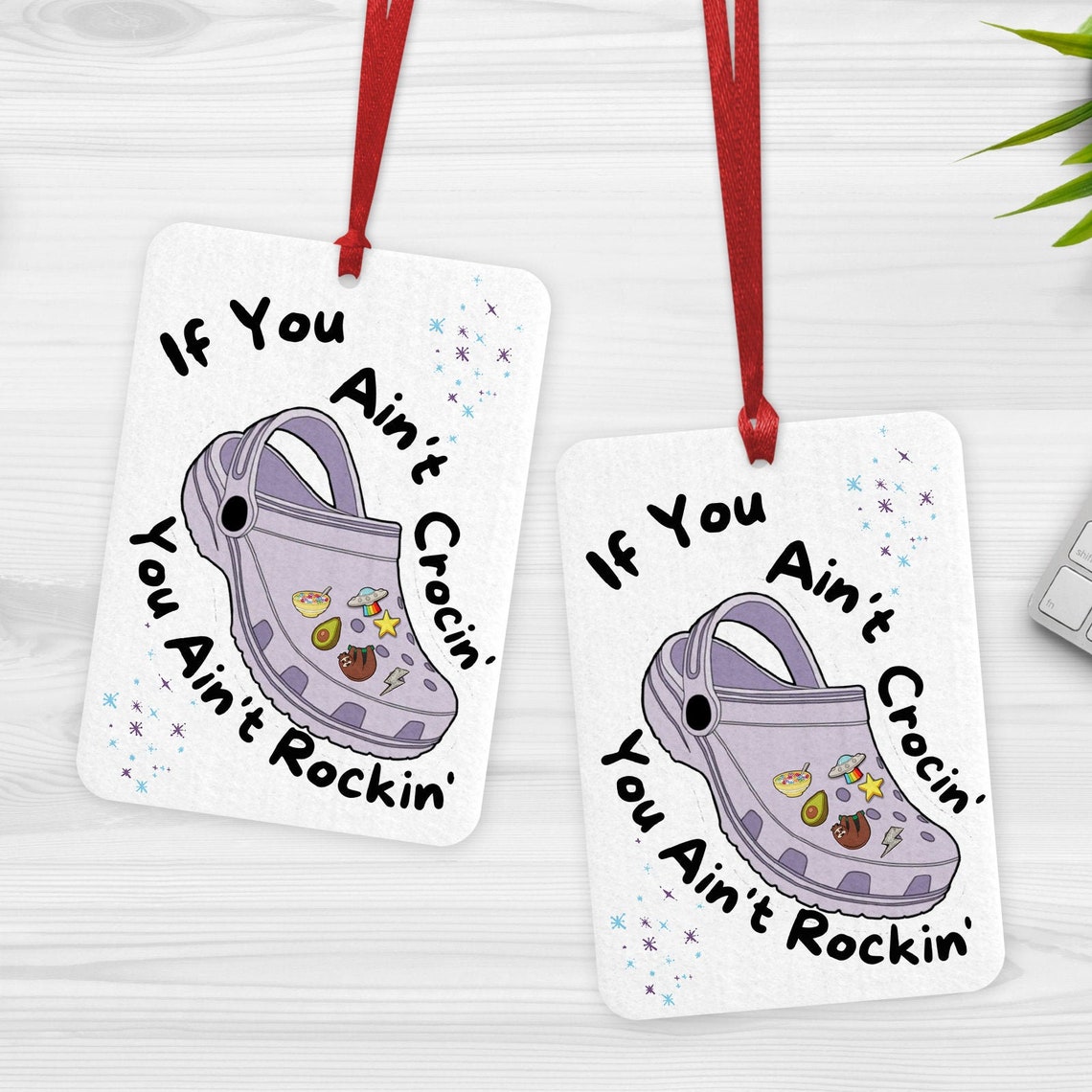 Funny Car Meme Freshener rock Out With Your Croc Out Car Air Etsy UK