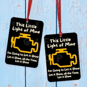 Funny Car Air Freshener, Funny Car Accessories, This Little Light of Mine Air Freshener, Fathers Day Gift