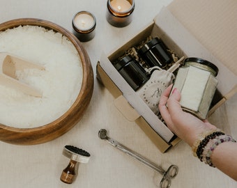 Candle Making Kit: Includes everything you need to make two professional quality highly scented soy candles in the comfort of your own home.