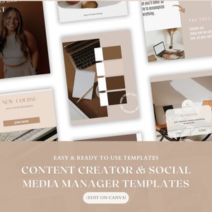 Social Media Manager templates | Instagram post templates | Content Creator templates