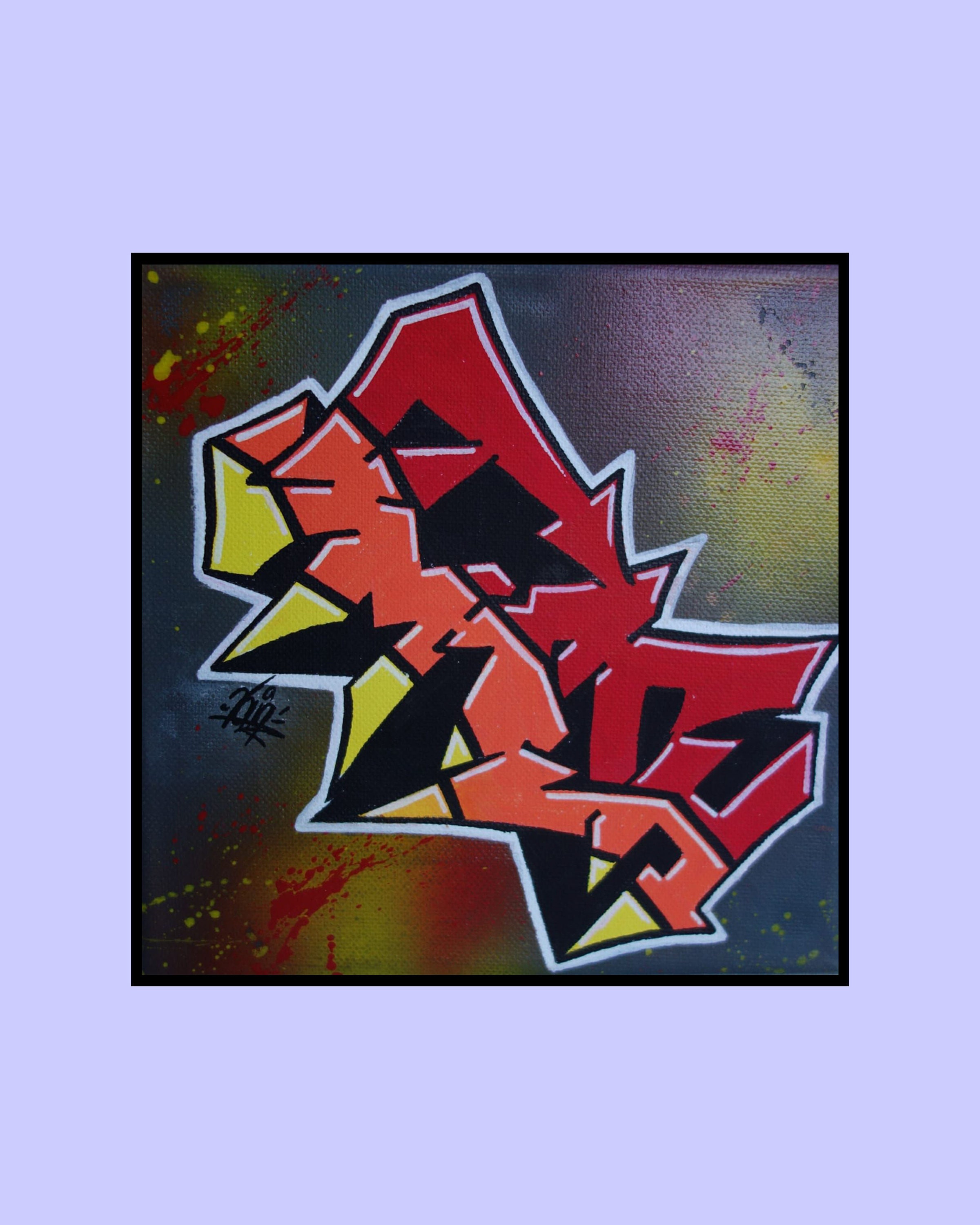 Handmade Graffiti Canvas smash Street 