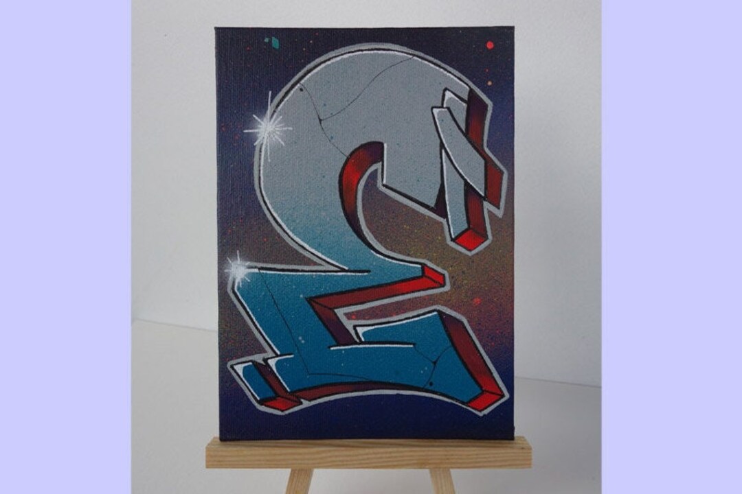 注目ブランド! ◆Aelfric Eden◆ Graffiti Oil Painting Letter Aelfric Eden Letter Graffiti Sweatshirt - ShopperBoard