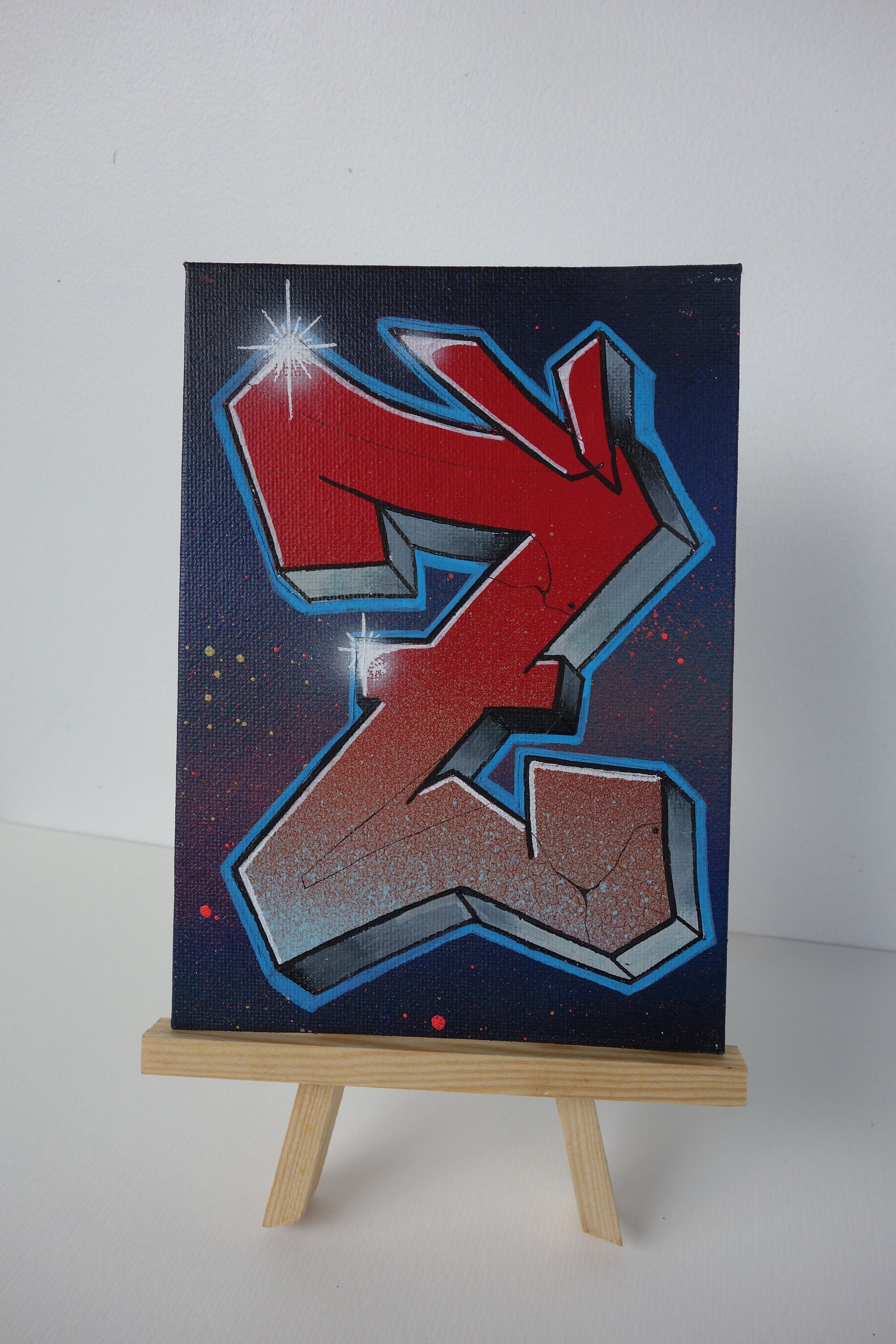注目ブランド! ◆Aelfric Eden◆ Graffiti Oil Painting Letter Eden - Graffiti name