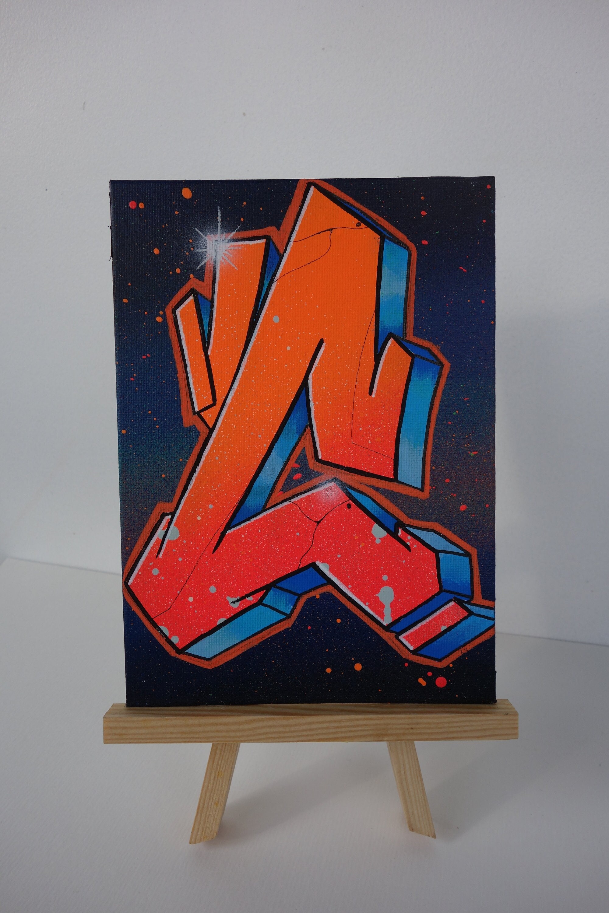 注目ブランド! ◆Aelfric Eden◆ Graffiti Oil Painting Letter Aelfric Eden Graffiti Necktie Tee – Aelfric eden