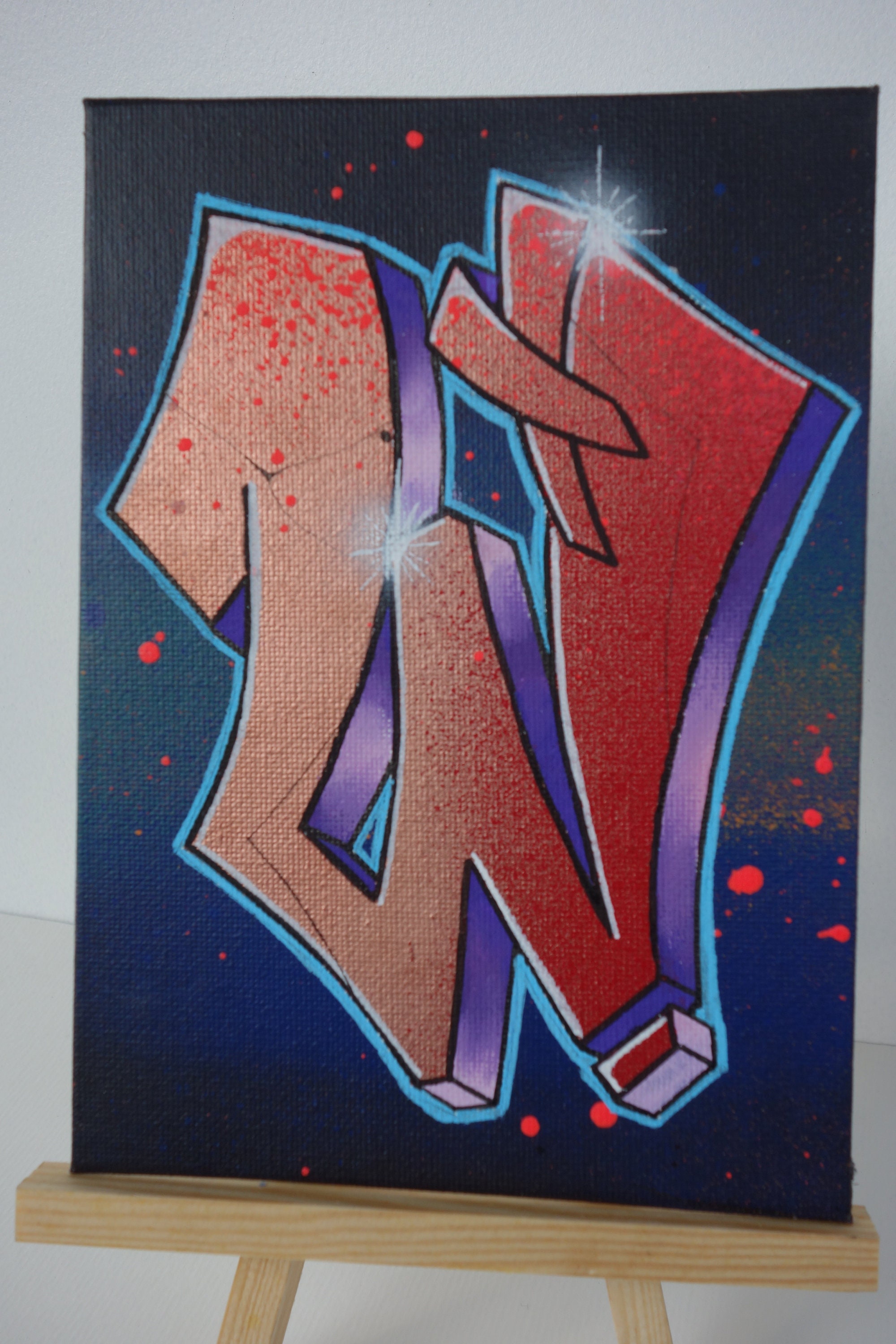 Letter N - Graffiti Street Art Style  Canvas Print for Sale by