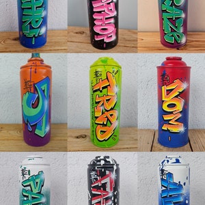 Handmade graffiti spray can, custom-made with personalized name, street art, graffiti, personalized birthday gift image 4