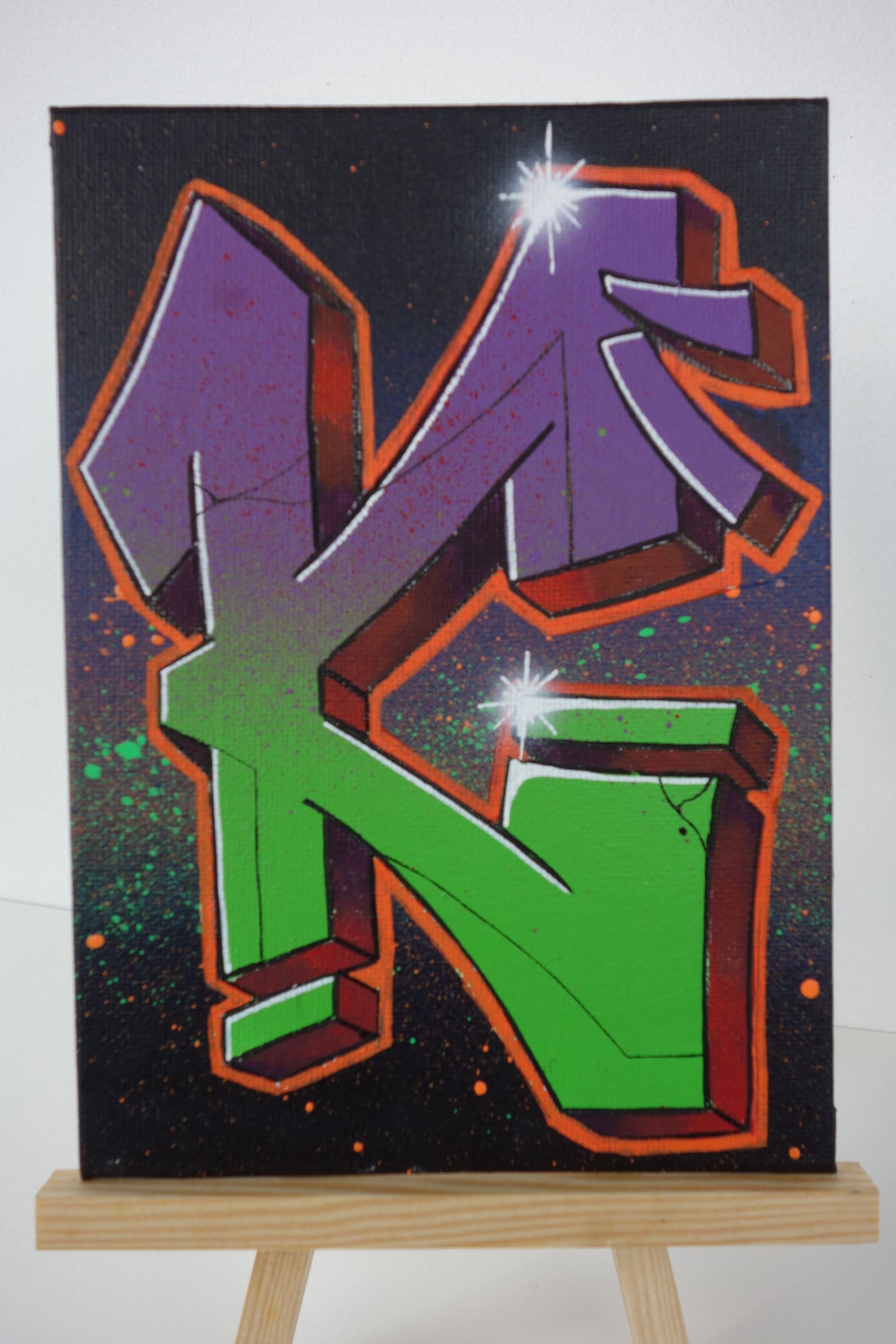 Handgefertigter Graffiti Buchstabe K auf Etsy