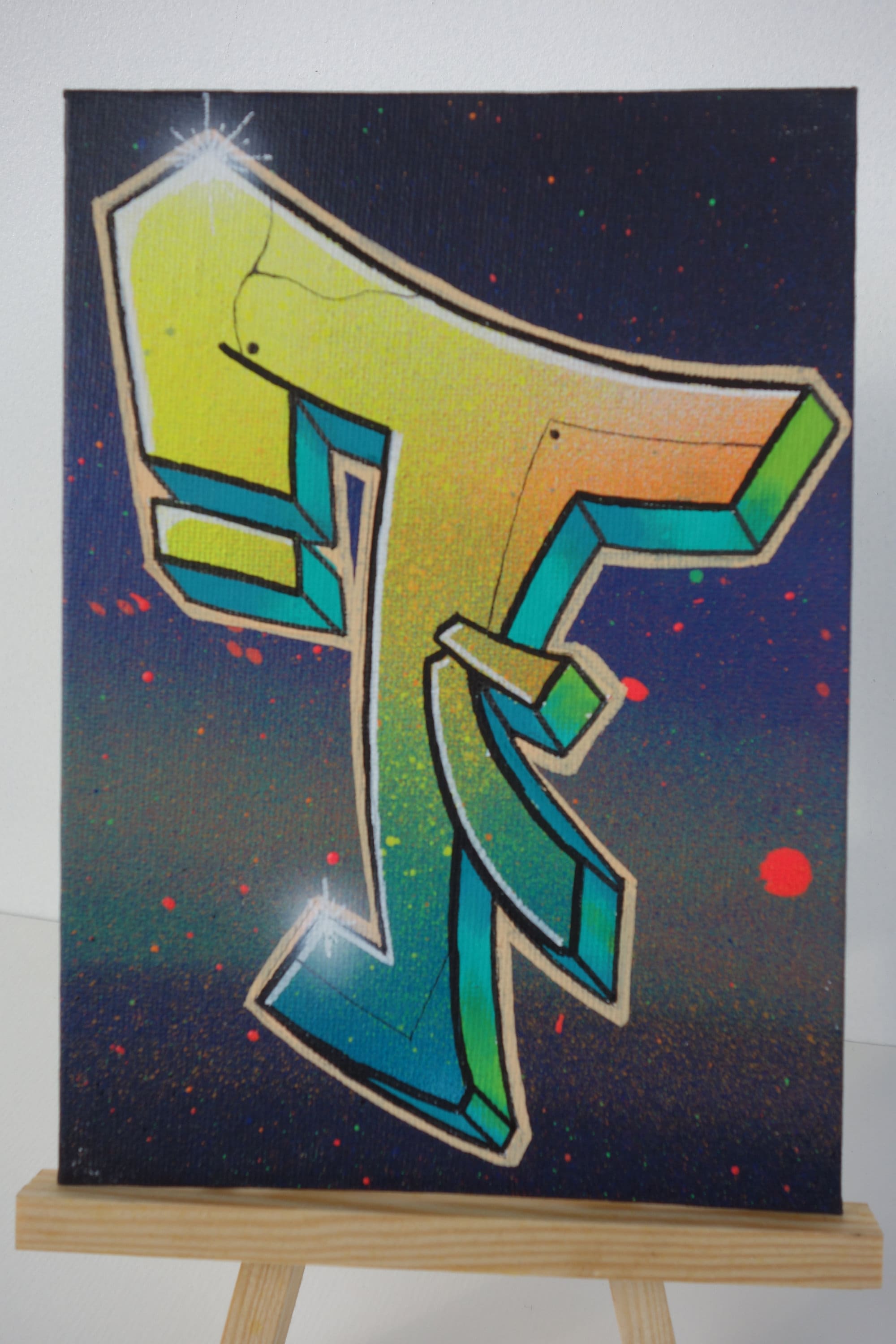 注目ブランド! ◆Aelfric Eden◆ Graffiti Oil Painting Letter Aelfric Eden Letter Graffiti Sweatshirt - ShopperBoard