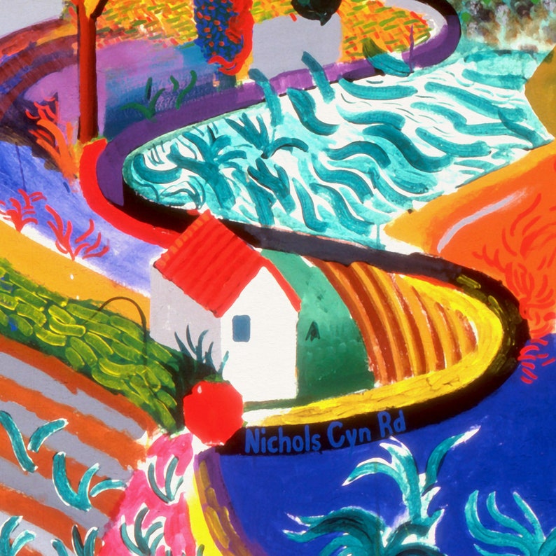 David Hockney's Nichols Canyon Art Museum Print Hockney Etsy