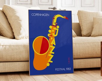 Copenhagen Jazz Festival 1983 Poster, International Jazz Festival