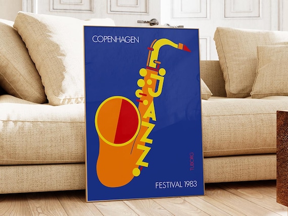 Copenhagen Jazz Festival 1983 Poster, International Jazz Festival