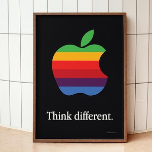 Think Different Apple Poster - Etsy Canada