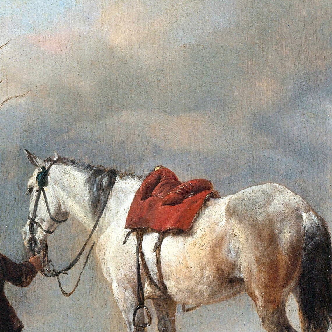 The Grey Horse Painting by Philips Wouwerman Etsy