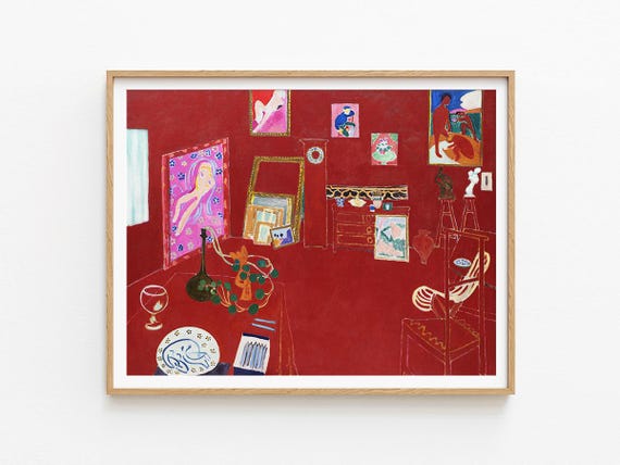 The Red Studio by Henri Matisse, Museum Giclée Print, Matisse