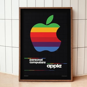Retro apple logo - Etsy 日本
