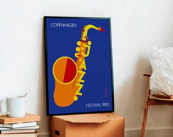 Copenhagen Jazz Festival 1983 Poster, International Jazz Festival