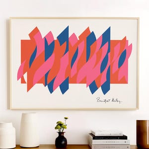 ブリジット・ライリー　アイアタック アートポスター A2版 Bridget riley poster - Etsy 日本
