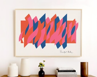 Bridget Riley Exhibition Poster - Amnesia, 1964 - Op Art