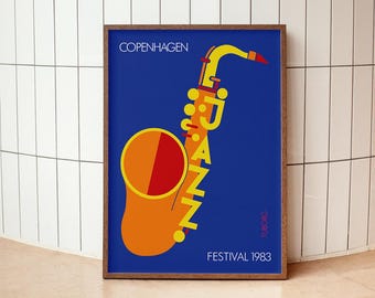 Copenhagen Jazz Festival 1983 Poster, International Jazz Festival