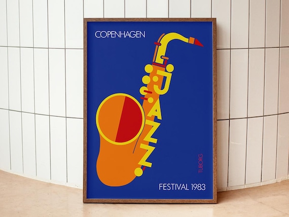Copenhagen Jazz Festival 1983 Poster, International Jazz Festival