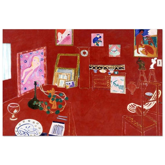 The Red Studio by Henri Matisse, Museum Giclée Print, Matisse