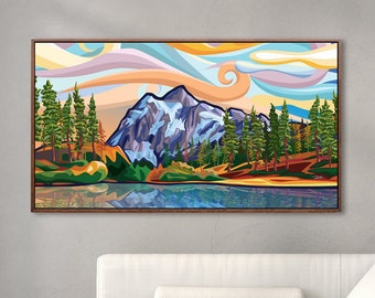 MT. SHUKSAN - Mountain Art Print | Fine Art Giclée Print | North Cascade | North Cascades mountains