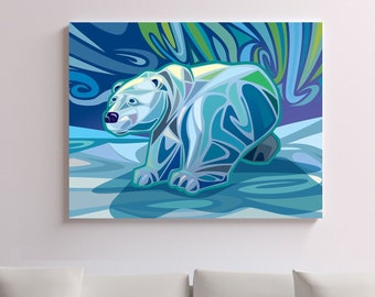 POLAR ICE - Polar Bear Art | Fine Art Giclée Print | Canvas or Paper | Polar Bear | Wall Art | Home Decor