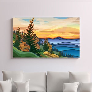 BLUE RIDGE - Art Print | Giclée | Canvas or Paper | Blue Ridge Mountains |