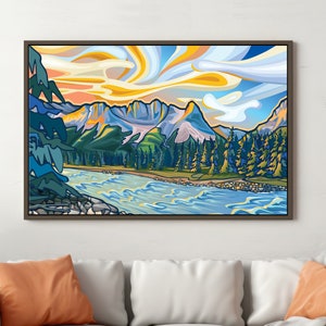 THE RIVER - Rocky Mountain Limited Edition Print | Giclée Print | Canvas or Paper | Wall Art | Rocky Mountain Landscape | Canmore