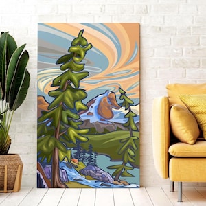 AN ALPINE SPRING - Rocky Mountain Fine Art Print | Gallery Quality Stretched Canvas or Unstretched Canvas or Fine Art Paper | Cdn Made/print