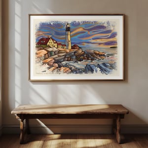 Guardiano del mare / Stampa artistica / Grande / File d'arte digitale scaricabile fino a 58"w x 40"h (147 cm x 101,5 cm)
