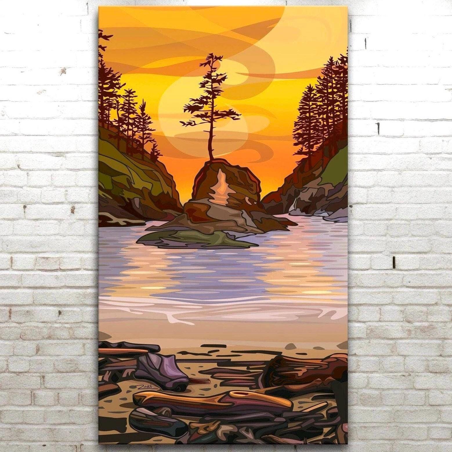 SOLITUDE - West Coast Limited Edition Giclee Art Print | Gallery Quality Stretched Canvas or Unstretched Canvas or Fine Art Paper