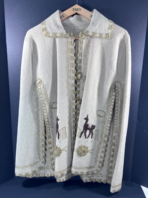 Peruvian Alpaca Wool Cape - image 2