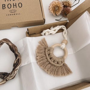 Macrame Car Charm Air Diffuser: Essential Oils, Boho Decor