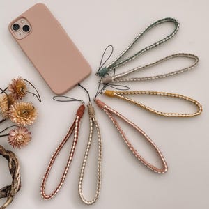 Phone Charm Wristlet | Handmade with Recycled Cotton | Boho Phone Strap | Hands-Free Phone Strap | Gift for Her | Free UK Delivery "RAE"