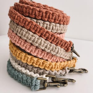 Macrame Dog Lead | Eco-Friendly Recycled Cotton | Boho Dog Leash |  Gift for Dog Lovers | Free UK Delivery " INDI "