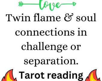 Psychic twin Flame Soulmate in separation/challenge Tarot, Oracle and charms video reading.