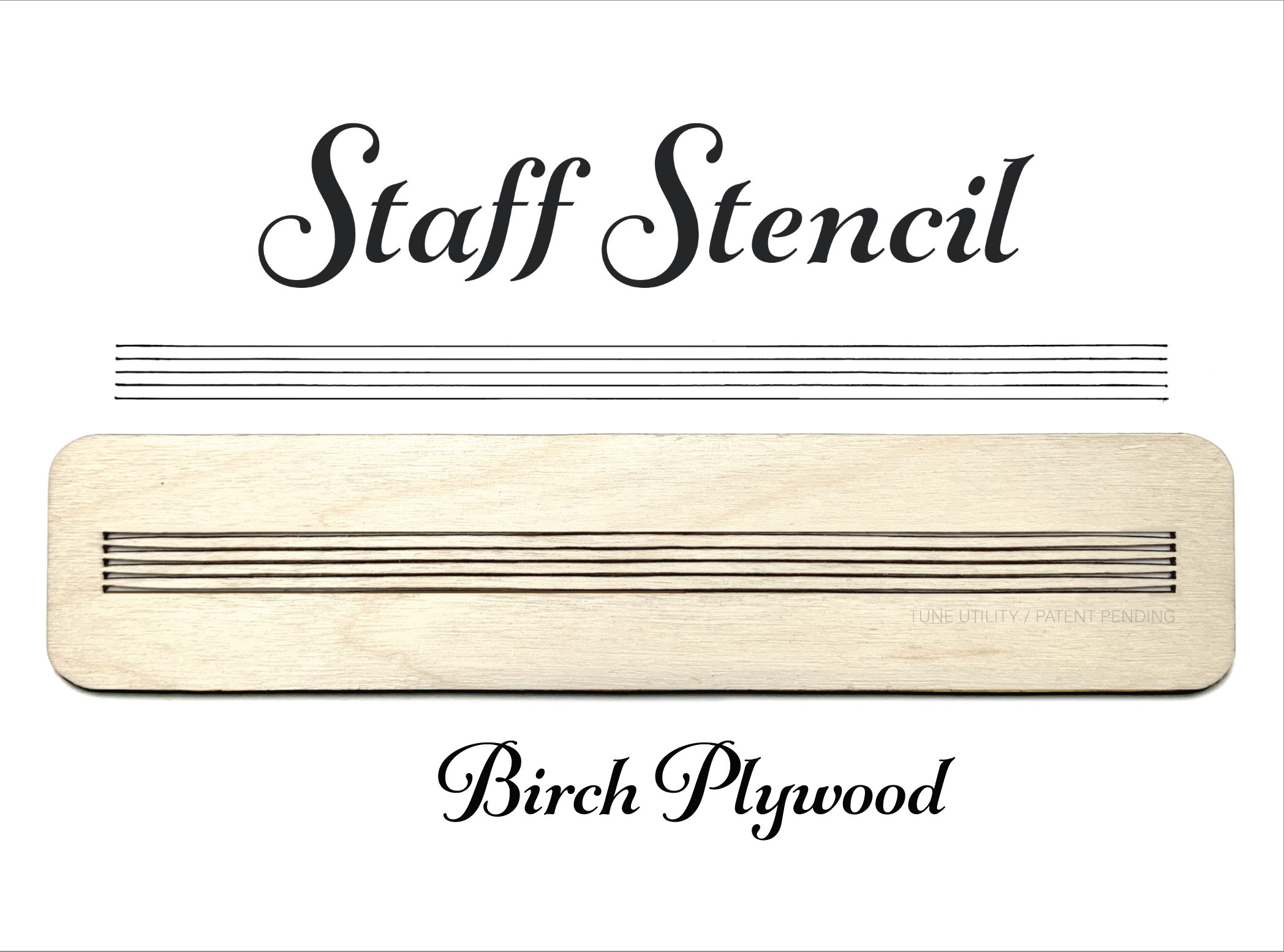 Staff Stencil 5-line Staff Stencil for Staff Music Lines / Music Notation 