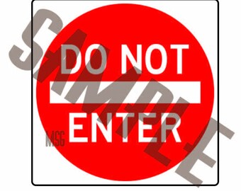 Do Not Enter Sign Vector Art