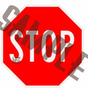 Stop Sign Vector Art