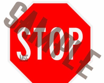 Stop Sign Vector Art