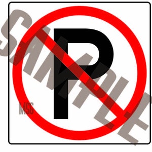 Vector-art geen parkeerbord