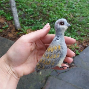 Furtle Dove, Bird, Dove , Woolen Toy, Gift, Interior toy , Handmade, Decor ,  Original Gift , Toy to Order , Felted , Toy Wool , Miniature