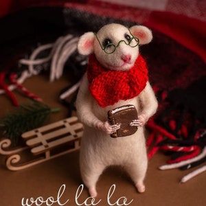 Mr. Rat , Woolen Toy , Interior toy , Handmade, Decor ,  Original Gift , Ukraine Shops , Mouse ,  Needle Felted mouse , Toys , Prezent ,gift