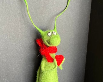 Cockroach Dreamer , Woolen Toy , gift for a loved one ,  Interior toy , Love , Handmade , Decor , Ukraine Shops , Needle Felted , collection