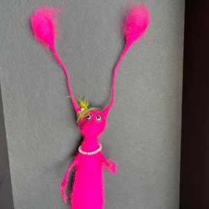 miss Glamor Cockroach , Needle felted cockroach, felt toys , Animal , wooll , Woollen Toy , Gift , Decor , Christmas , Miniature , Beetle
