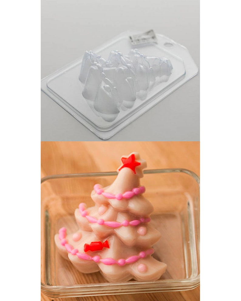 Bath Bomb Mould Wax Melts Moulds Candle Mould Set Of Two Christmas Soap Moulds 3D Soap Mould Melt and Pour Soap Mould Soap Mould