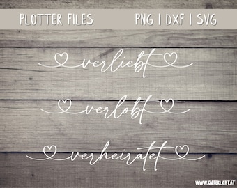 Wedding Love Engaged Married SVG DXF PNG Vector Cricut Brother Canvas Silhouette Download Handlettering Hearts Plotting Bundle Vinyl
