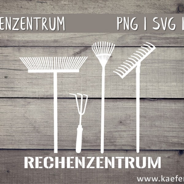 Rechenzentrum SVG PNG DXF Vektor Cricut Brother Silhouette Download Plotterdatei Gärtner Rechen Mathematik Rechnen Shirt Geschenk